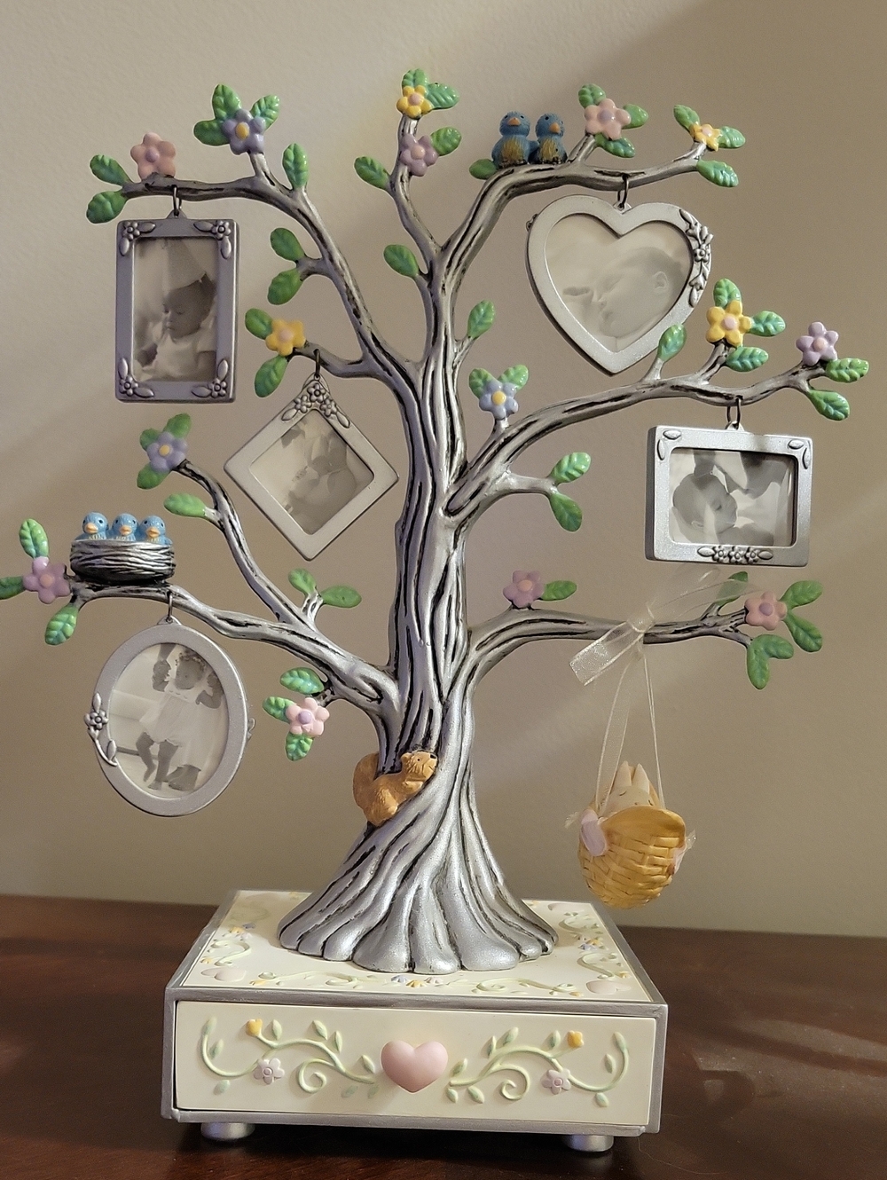 Hallmark Pastel Green and Pink Family Tree Photo Frame.